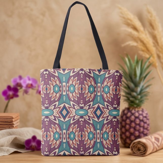 Tote Bag Vibes de l'ananas pourpre (Créateur téléchargé)