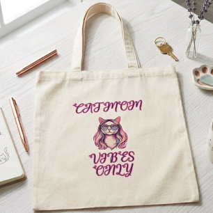 Tote Bag Vibes de maman de chat uniquement Design de vie d'