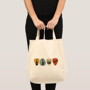Tote Bag Vibes de musique vintage – Sélections d'instrument