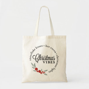 Tote Bag Vibes de Noël Wreath