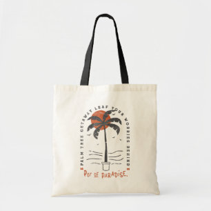 Tote Bag Vibes de plage Tropical Palm Tree Summer Sun Retro