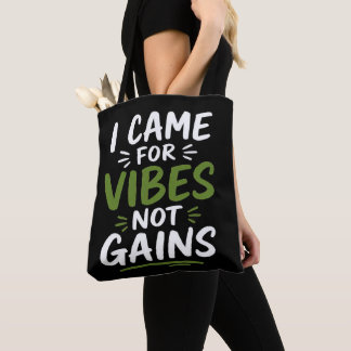 Tote Bag Vibes de salle de sport noires