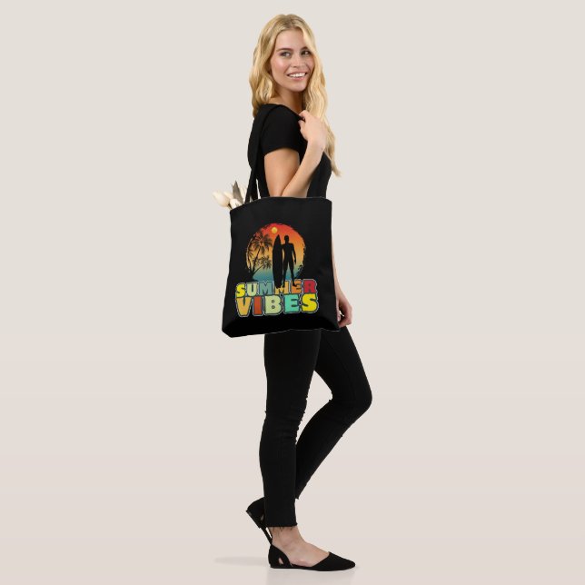 Tote Bag vibes d'été (Sur le modèle)