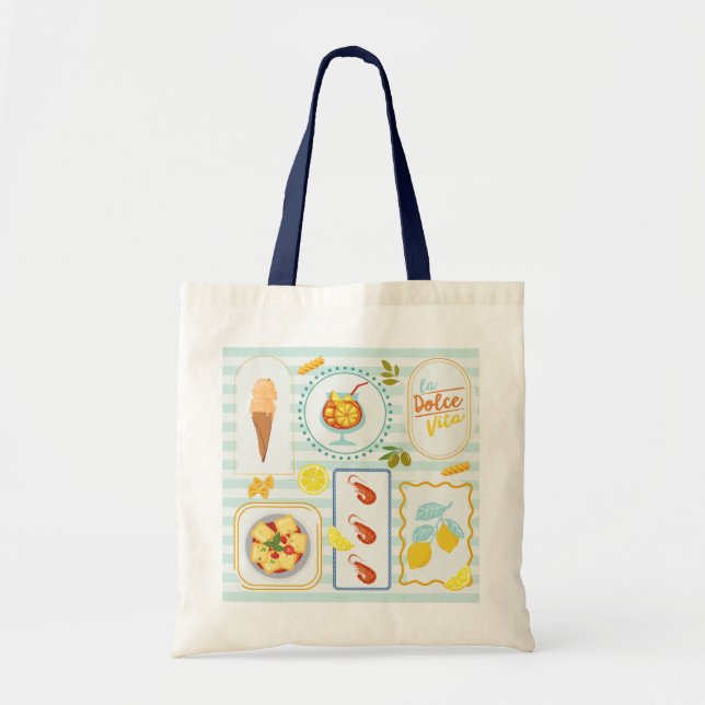Tote Bag Vibes d'été méditerranéen (Devant)