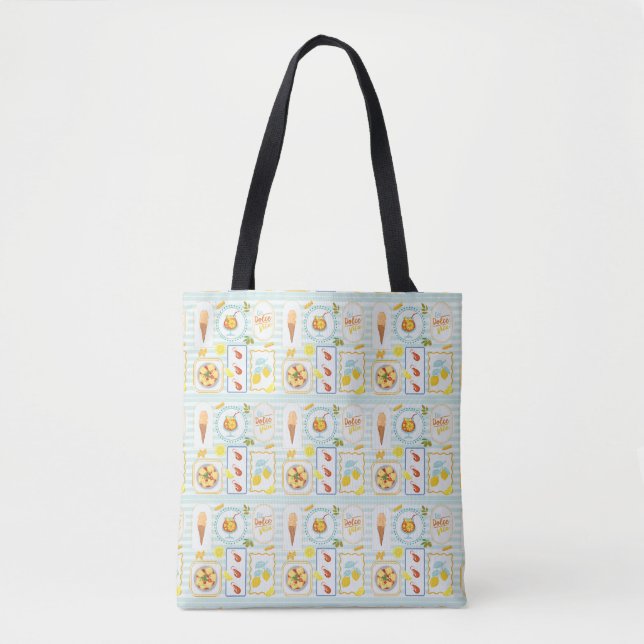 Tote Bag Vibes d'été méditerranéennes (Devant)