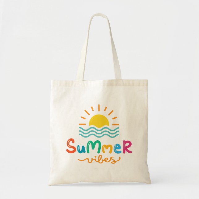 Tote Bag Vibes d'été Soleil et mer Femmes (Devant)