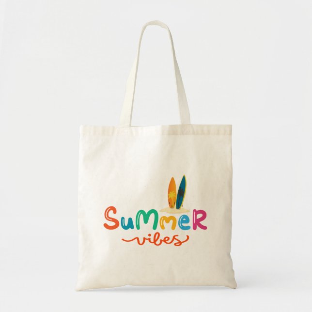 Tote Bag Vibes d'été Surf Femmes (Devant)