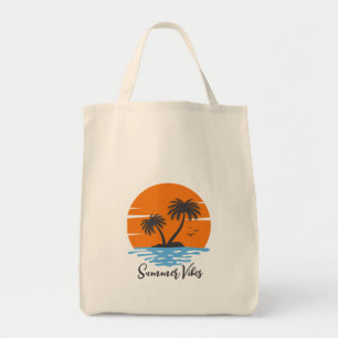 Tote Bag Vibes d'été tropicales