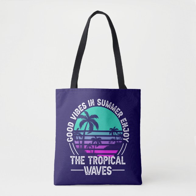 Tote Bag Vibes d'été tropicales-82646 (Devant)