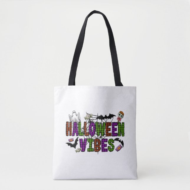 Tote Bag Vibes d'Halloween (Devant)