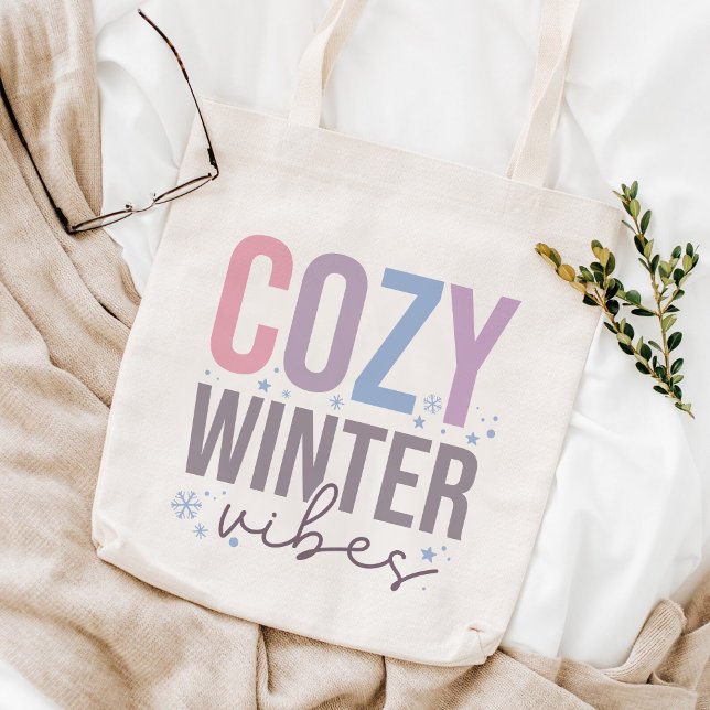 Tote Bag Vibes d'hiver douillettes Joyeux Noël (Créateur téléchargé)