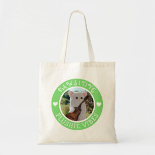 Tote Bag Vibes Pawsitive Vert Cute Kawaii Photo