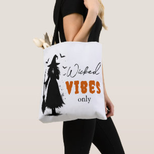 Tote Bag "Vibes perdues seulement" - Sorcière noire Hallowe