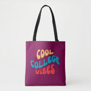 TOTE BAG VIBES UNIVERSITAIRES BOHÈMES ET COOL