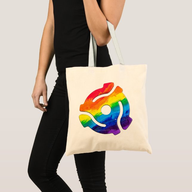 Tote Bag Vibran de l'adaptateur d'enregistrement SlipperyJo (Devant (produit))