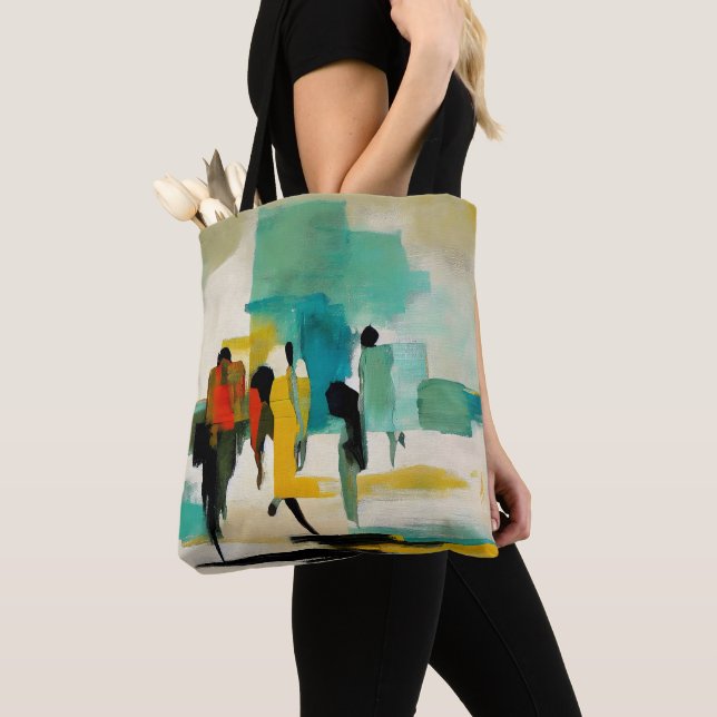 Tote Bag Vibrance de midi – Figures abstraites (De près)