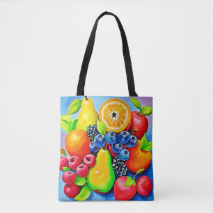 Tote Bag Vibrant Fruit Still Life