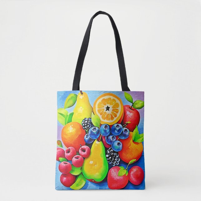 Tote Bag Vibrant Fruit Still Life (Devant)