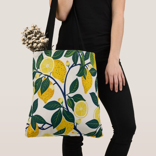 Tote Bag Vibrant Lemon Grove (De près)