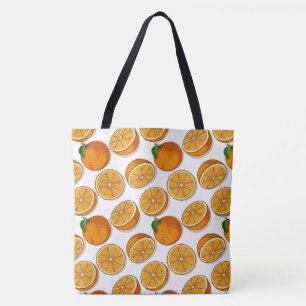 Tote Bag Vibrant Motif sans joint à la Pop d'agrumes aux fr