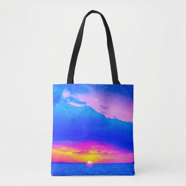 Tote Bag Vibration au coucher du soleil (Devant)