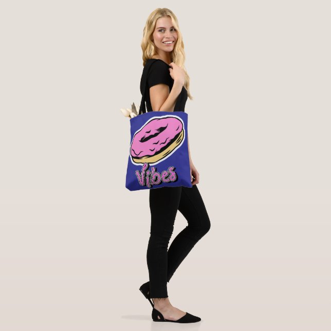 Tote Bag Vibrations de beignet.. (Sur le modèle)