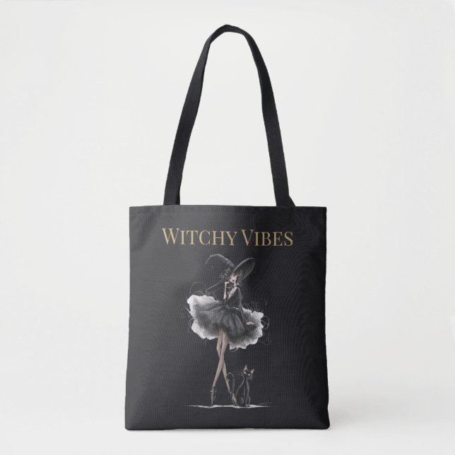 Tote Bag Vibrations Sorcières Édition Sombre – Sorcière Got (Devant)