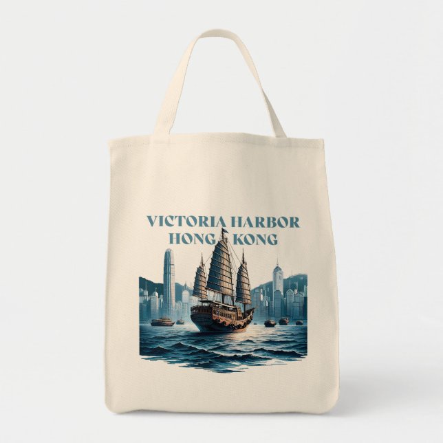 Tote Bag Victoria Harbor Hong Kong China (Devant)
