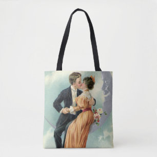 Tote Bag Victorienne Saint Valentin Baiser Vintage sur la L