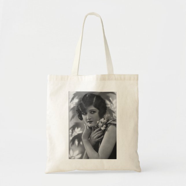 Tote Bag Victorienne stupéfiant en noir et blanc (Devant)