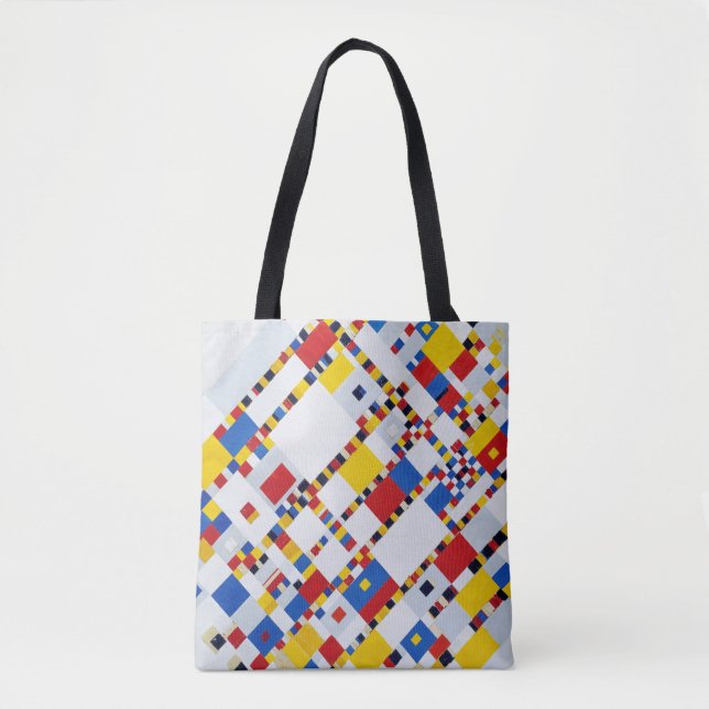 Tote Bag Victory Boogie Woogie, Mondrian (Devant)
