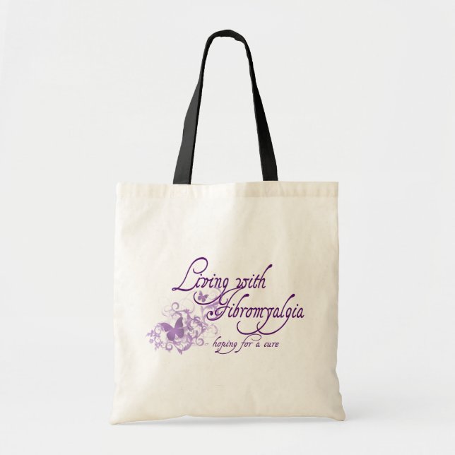 Tote Bag Vie avec la fibromyalgie (Devant)