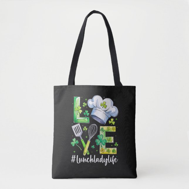 Tote Bag  Vie de Dame de Repas Joyeux St Patrick's Day (Devant)