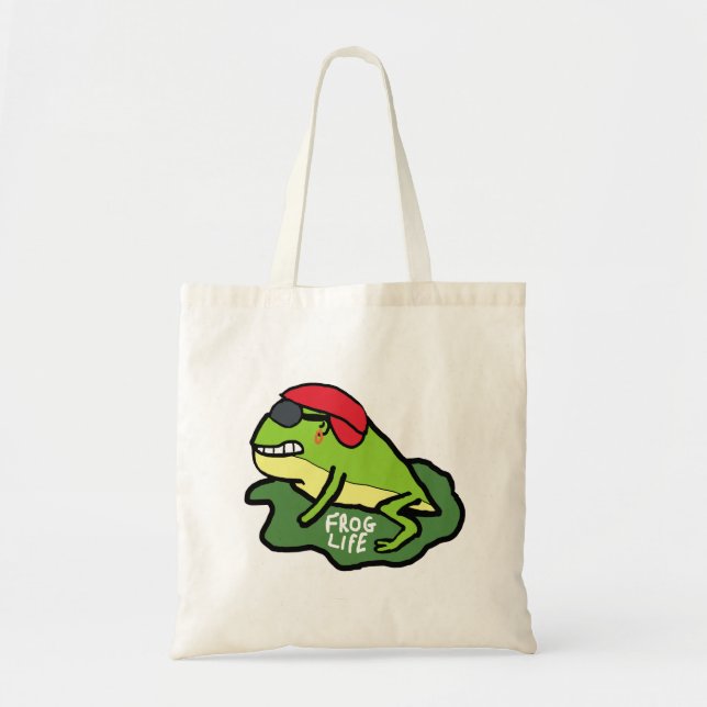 Tote Bag Vie de grenouille (Devant)
