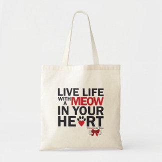 Tote Bag Vie Vie Avec Un Meow Budget Fourre-tout