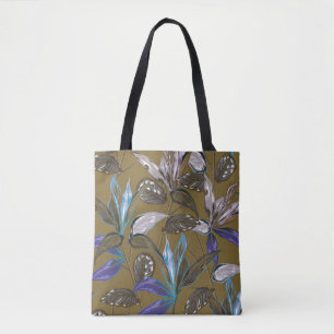 Tote Bag Vieille texture murale avec fissures, arrière - pl
