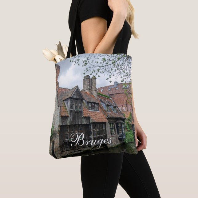 Tote Bag Vieille ville de Bruges en Belgique (De près)