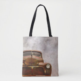 Tote Bag Vieille voiture ancienne rouillée
