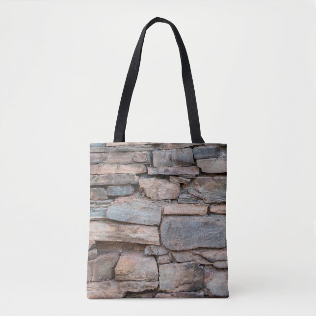 Tote Bag Vielle texture murale en pierre fond abstrait, ant (Devant)