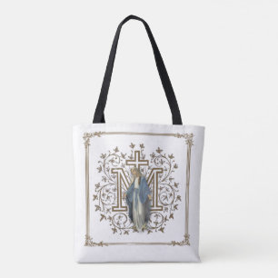 Tote Bag Vierge catholique Marie Ave Maria en latin