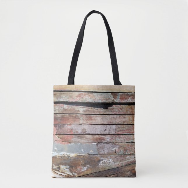 Tote Bag Vieux bois rustique bateau en bois plank (Devant)
