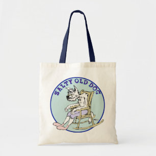 Tote Bag Vieux chien salé