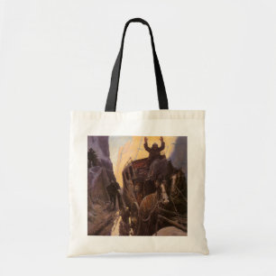 Tote Bag Vieux Cowboys, Hold Up dans le Canyon par NC Wyeth