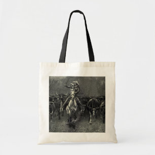 Tote Bag Vieux Cowboys, Une Débandade par Frederic Remingto