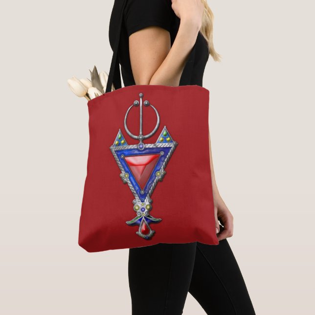 Tote Bag vieux pendentif historique berber bijoux tribal si (De près)