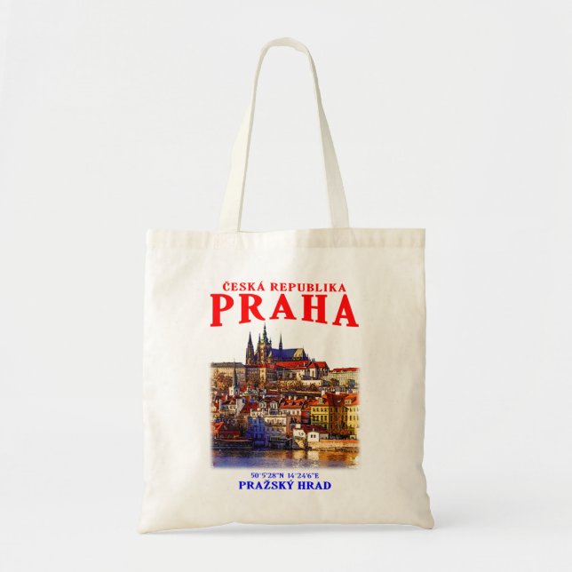 Tote Bag Vieux Prague. République tchèque. (Devant)