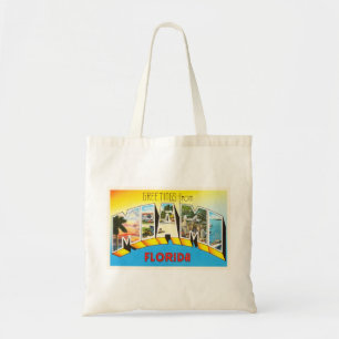 Tote Bag Vieux souvenir de Vintage voyage de Miami la
