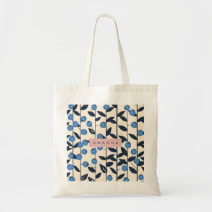 Tote Bag Vigne de myrtille personnalisée de la nature
