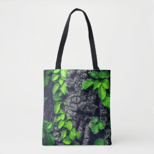 Tote Bag Vigne et arbre à pieds nature rustique