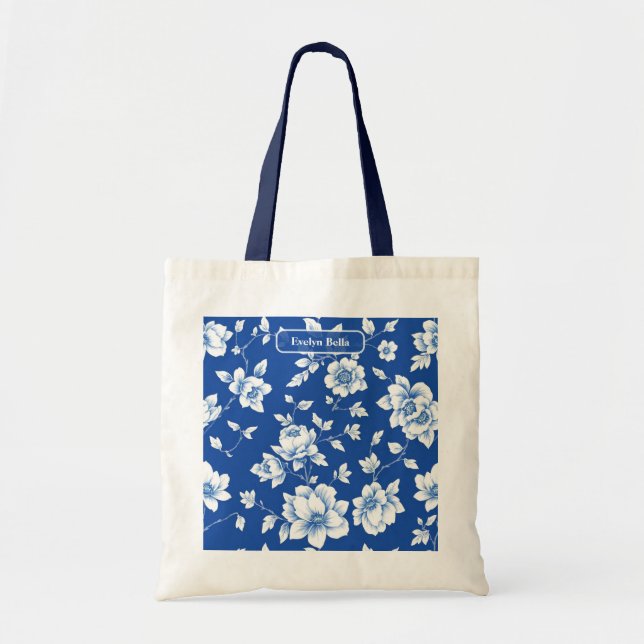 Tote Bag Vignes délicates enroulées Élégance côtière Art (Devant)